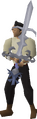 The Godsword donning an Armadyl hilt.