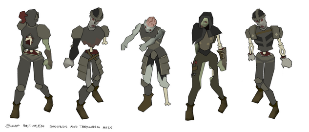 Concept art of armoured zombies, by Mod Jerv.