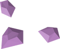 Three barronite shards