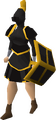 Black gold-trimmed set (sk)