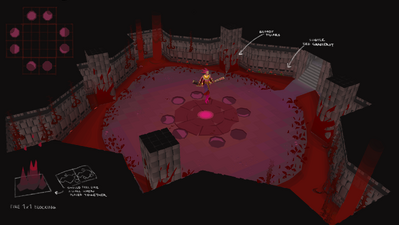 Concept art of the Blood Moon's chamber, by Mod Jerv.