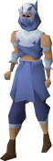 A player wearing Blue moon armour.