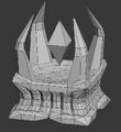 A work-in-progress model of the Dark Altar