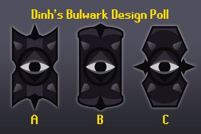 Proposal of designs for the bulwark. Option B was chosen.