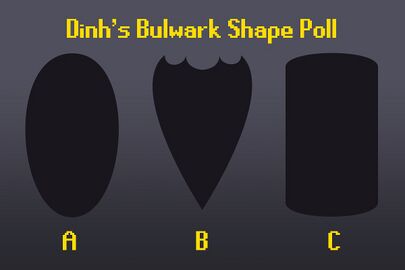 Proposal of shapes for the bulwark. Option C was chosen via Mod West's Twitter.