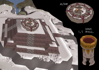 Concept art of the exposed altar and libation bowl, by Mod Jerv.