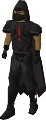 The graceful outfit in black from the Hallowed Sepulchre.