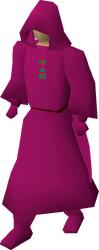 A male player wearing H.A.M. robes.