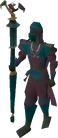 A player wearing lunar robes.