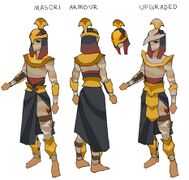 The original concept art of Masori armours by Mod Jerv.