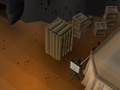 One of the few toilets in Gielinor, located on the north-west side of the camp.