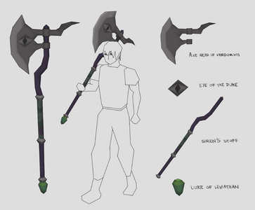 Concept art for the soulreaper axe, by Mod Jerv.