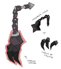 Concept art of the ursine chainmace by Mod Jerv.