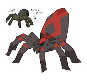 Concept art of Venenatis' Spiderling, by Mod Jerv.