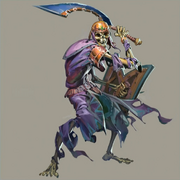 Official artwork of Vet'ion from Jagex's turn-based card game Chronicle: RuneScape Legends.