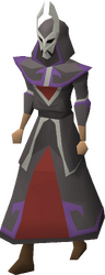 A female player wearing Virtus robes.