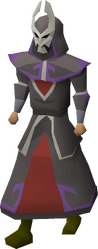 A male player wearing Virtus robes.