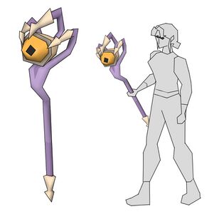 Concept art of the warped sceptre by Mod Jerv.